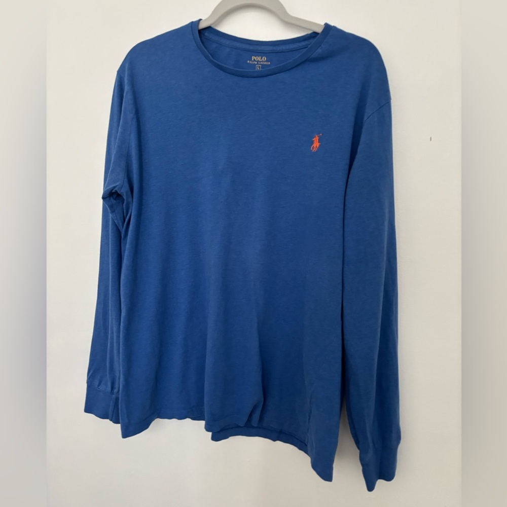 Polo by Ralph Lauren Men's Royal Blue Long Sleeve Tee